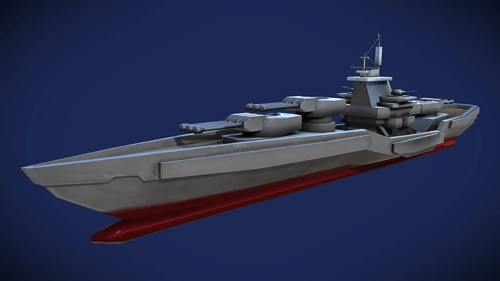 Ship rendered